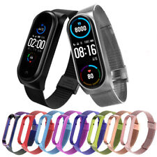 Pulseira de aço inoxidável pulseira de metal 5/6 para Xiaomi Mi Band # comprar usado  Enviando para Brazil