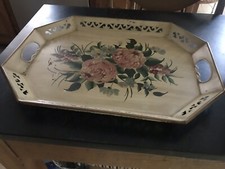 Vintage floral tole for sale  Dover