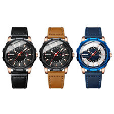 Relógio de pulso masculino empresarial casual pulseira de couro genuíno quartzo luminoso com data comprar usado  Enviando para Brazil