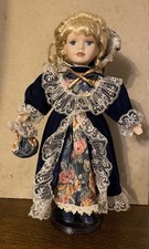 Poupee porcelaine robe d'occasion  Beauvais
