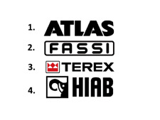 Używany, Sticker, aufkleber, decal - ATLAS, FASSI, TEREX, HIAB 50 70 100 cm na sprzedaż  PL