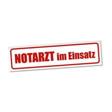 Notarzt einsatz magnetschild gebraucht kaufen  Leipzig