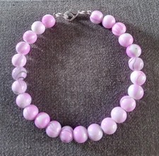 Pink white beaded for sale  ST. LEONARDS-ON-SEA