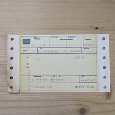 Fahrkarte ticket deutsche gebraucht kaufen  Koblenz