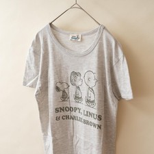Usado, Camiseta Masculina Vintage Peanuts M Cinza Feminina S Roupas Antigas Retrô Importada Japonesa comprar usado  Enviando para Brazil