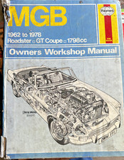 Workshop manual mgb for sale  SUNDERLAND
