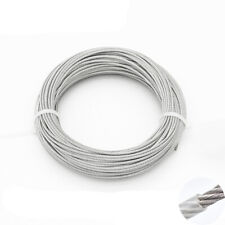 Cabo de corda de fio de aço inoxidável PVC revestido de plástico 1mm 2mm 3mm 4mm 5mm 6mm 8mm comprar usado  Enviando para Brazil