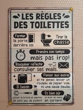 Plaque métal règles d'occasion  Saint-Valérien