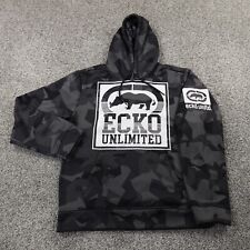 Usado, Moletom Ecko Unltd com capuz masculino S preto camuflado rinoceronte suéter grunge Y2K comprar usado  Enviando para Brazil