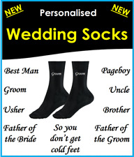 Personalised socks wedding for sale  SHEFFIELD