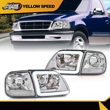 Faróis LED DRL + luzes de canto compatíveis com 97-03 Ford F150/99-02 Expedition comprar usado  Enviando para Brazil