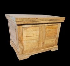 Hardwood storage chest for sale  CREWE