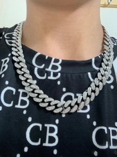 Iced cuban link for sale  GLASGOW