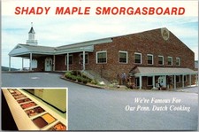 Cartão postal "SHADY MAPLE SMORGASBORD" restaurante buffet conde leste, Pensilvânia comprar usado  Enviando para Brazil
