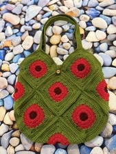Handmade crochet tote for sale  TELFORD