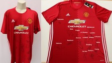 Camisa Manchester United Home assinada por 2017-18 Squad inc. Pogba & Rashford + certificado de autenticidade comprar usado  Enviando para Brazil