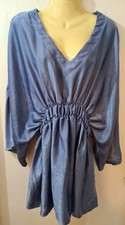 Boohoo blue satin for sale  ULVERSTON