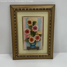 wall art flowers 3 framed for sale  Racine