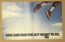 Nike Air Jordan 1 Who Said Man Was Not Meant To Fly Dunk 2 páginas anuncio impreso 1985 segunda mano  Embacar hacia Mexico