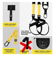 TRX Pro3 Over 100+ Exercícios Suspensão de Recuperação Ajustável Kit Treinador Fitness comprar usado TRX Pro3 Over 100+ Exercícios Suspensão de Recuperação Ajustável Kit Treinador Fitness comprar usado  Enviando para Brazil