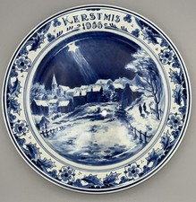 Delft christmas plate for sale  ANDOVER