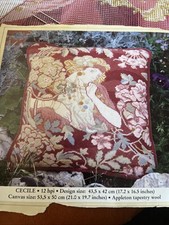 Cecile tapestry cushion for sale  GREAT YARMOUTH