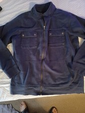 Moletom Hurley masculino azul com zíper completo 2 bolsos adesivos tamanho grande comprar usado  Enviando para Brazil
