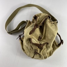 Mochila masculina jeans e suprimentos Ralph Lauren lona bronzeada acabamento couro bolsa utilitária comprar usado  Enviando para Brazil