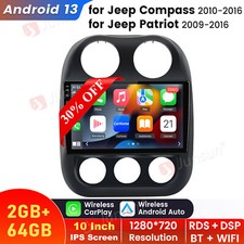 Rádio estéreo GPS para carro 2+64GB Android13 CarPlay para Jeep Patriot Compass 2009-2016 comprar usado  Enviando para Brazil