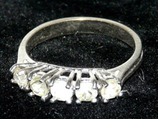 Anello argento pietre usato  Santa Marinella