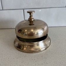Mesa de sino grande antiga latão hotel antigo balcão de serviço mesa frontal sólida comprar usado  Enviando para Brazil
