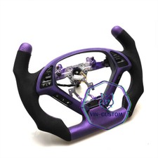 Usado, Volante de fibra de carbono roxo para infiniti g37g25 G37X F1 ESTILO CORTADO comprar usado  Enviando para Brazil
