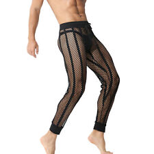 Usado, Fishnet Sleepwear Calça Masculina Pijama Sexy Malha Respirável Pijama Hombre Interior comprar usado  Enviando para Brazil