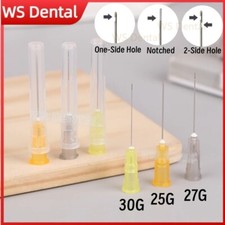 100 peças/pacote agulha de irrigação dental endo pontas de seringa descartáveis 25G/27G/30G, usado comprar usado  Enviando para Brazil