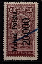 Polônia (Walita) 1924 20.000m Rev Usado Perf 13x13.5 - S35020 comprar usado  Enviando para Brazil
