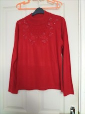 Ladies red jumper. for sale  KINGSWINFORD