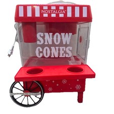 Máquina de cone de neve Nostalgia 160 oz. Capacidade de gelo Coca-Cola vermelho/branco {B5} comprar usado  Enviando para Brazil