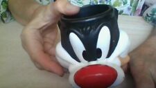 Usado, Caneca Applause Looney Tunes Sylvester gato vintage década de 1990 copo plástico 3D rosto comprar usado  Enviando para Brazil