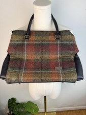 Bolsa de ombro MUCROS WEAVERS Emily Sunset xadrez lã tweed couro Irlanda, usado comprar usado  Enviando para Brazil