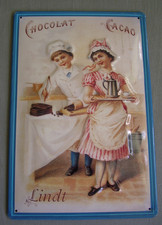 Blechschild lindt chocolat gebraucht kaufen  Dallgow