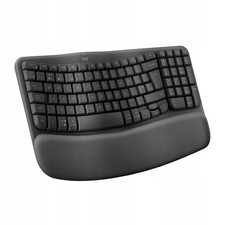 Bezprzewodowa ergonomiczna klawiatura Logitech Wave Keys - grafitowa, francuska na sprzedaż  PL