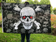 Bandiera pirata 90x150 usato  Torino