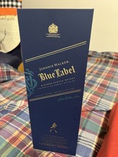 JOHNNIE WALKER BLUE LABEL BLEND UÍSQUE ESCOCÊS SOMENTE CAIXA VAZIA comprar usado  Enviando para Brazil