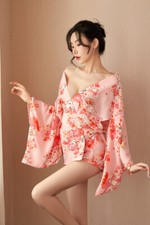 Novo Feminino Lolita Maid Cosplay Roupa de Dormir Lingerie Sexy Roupão de Banho Japonês Kimono comprar usado  Enviando para Brazil
