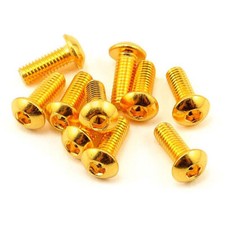 Parafusos de soquete de cabeça de botão M2-M5 chapeamento titânio ouro Allen parafusos sextavados, usado comprar usado  Enviando para Brazil