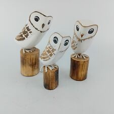 Trio wooden snowy for sale  CHICHESTER