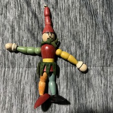 Antigo Antigo Antigo Grande 1930’s Jaymar Articulado Madeira Corte Bobo Brinquedo Raro Bom comprar usado  Enviando para Brazil