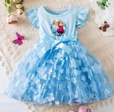 Elsa kleid mädchen gebraucht kaufen  Neuenkirchen