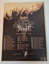 CELTIC FROST "The Monotheist Tour-North America" ~ Impressão de revista/anúncio promocional 2006, usado comprar usado  Enviando para Brazil