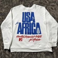 Moletom promocional vintage 1985 EUA para África MTV original comprar usado  Enviando para Brazil